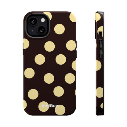 Polka Dot Magnetic Impact Phone Case — Protective iPhone Cover