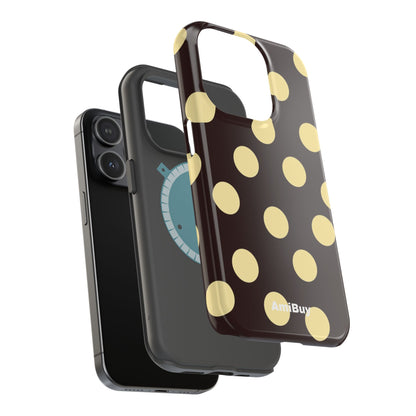 Polka Dot Magnetic Impact Phone Case — Protective iPhone Cover