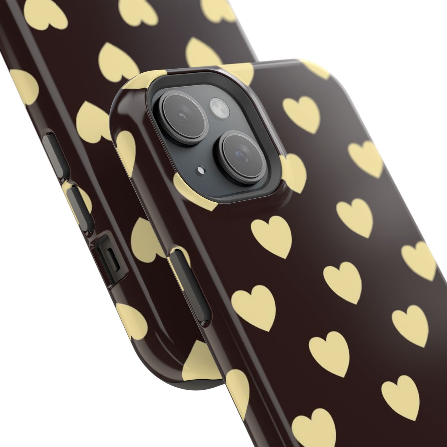 Heart Pattern Magnetic Impact-Resistant Phone Case