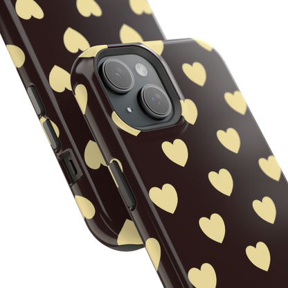 Heart Pattern Magnetic Impact-Resistant Phone Case