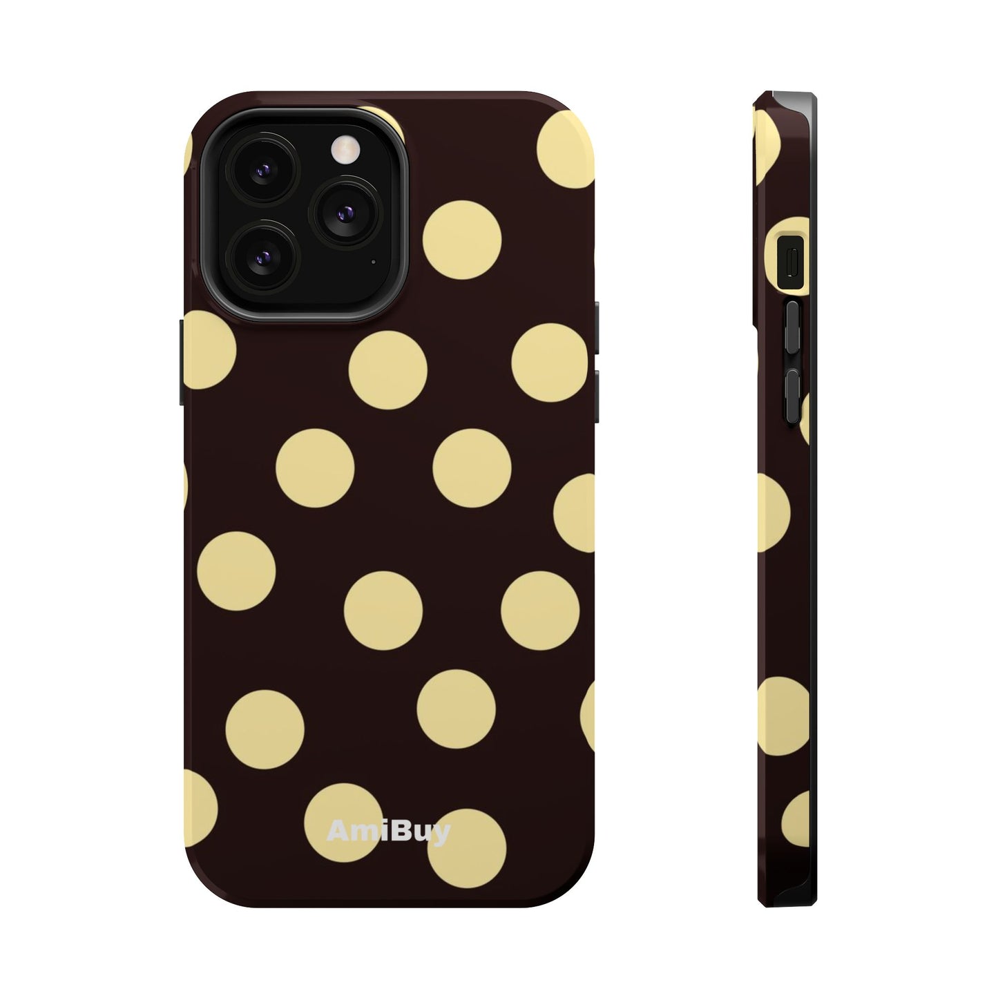Polka Dot Magnetic Impact Phone Case — Protective iPhone Cover