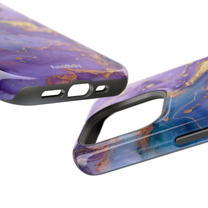 Purple Marble Magnetic Impact-Resistant Phone Case