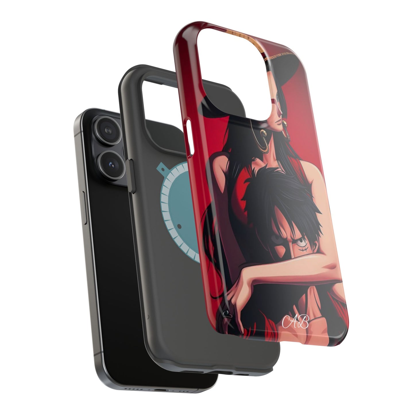 Anime Straw Hat Couple Magnetic Impact-Resistant Phone Case