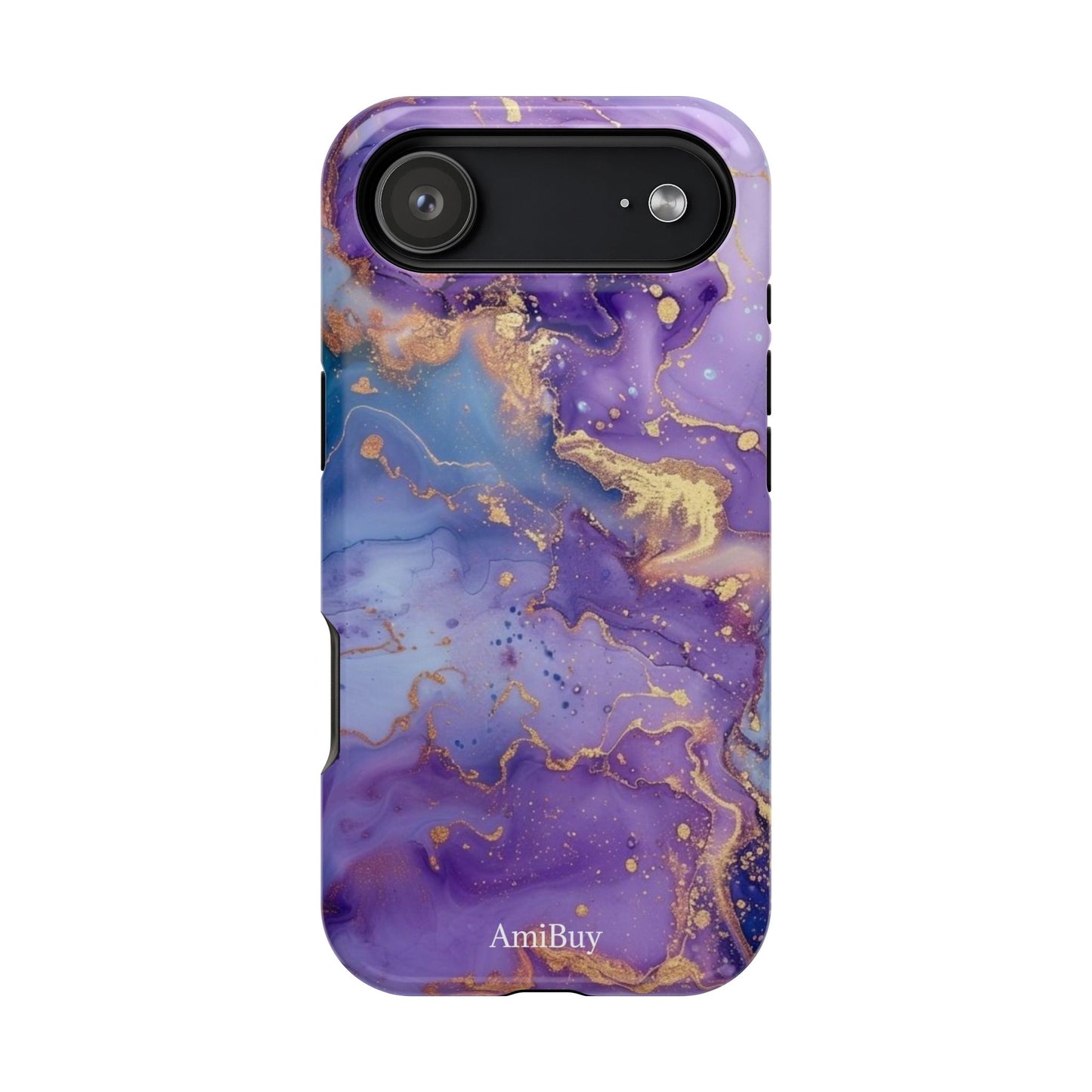 Purple Marble Magnetic Impact-Resistant Phone Case