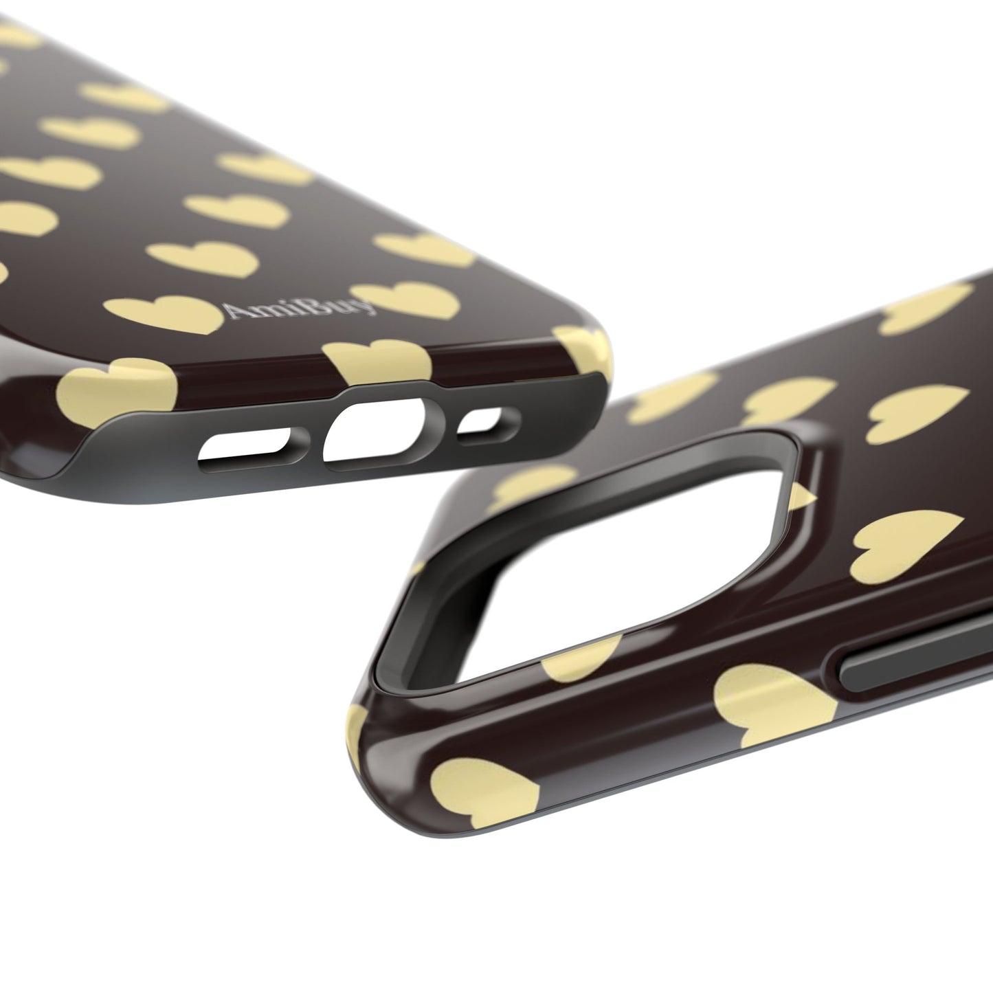 Heart Pattern Magnetic Impact-Resistant Phone Case