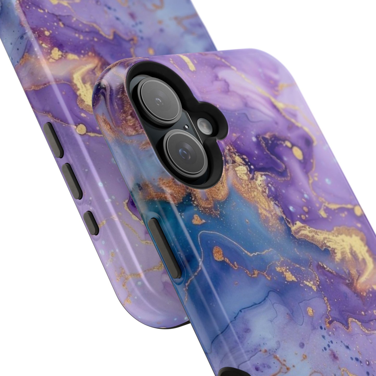 Purple Marble Magnetic Impact-Resistant Phone Case