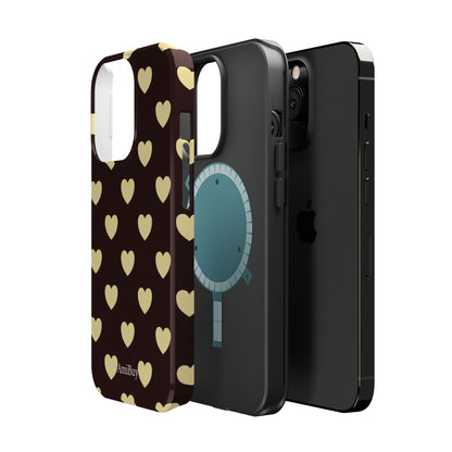 Heart Pattern Magnetic Impact-Resistant Phone Case