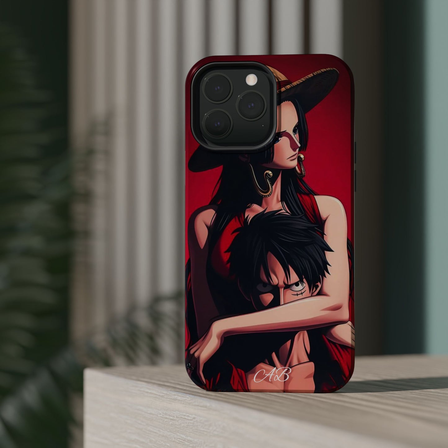 Anime Straw Hat Couple Magnetic Impact-Resistant Phone Case