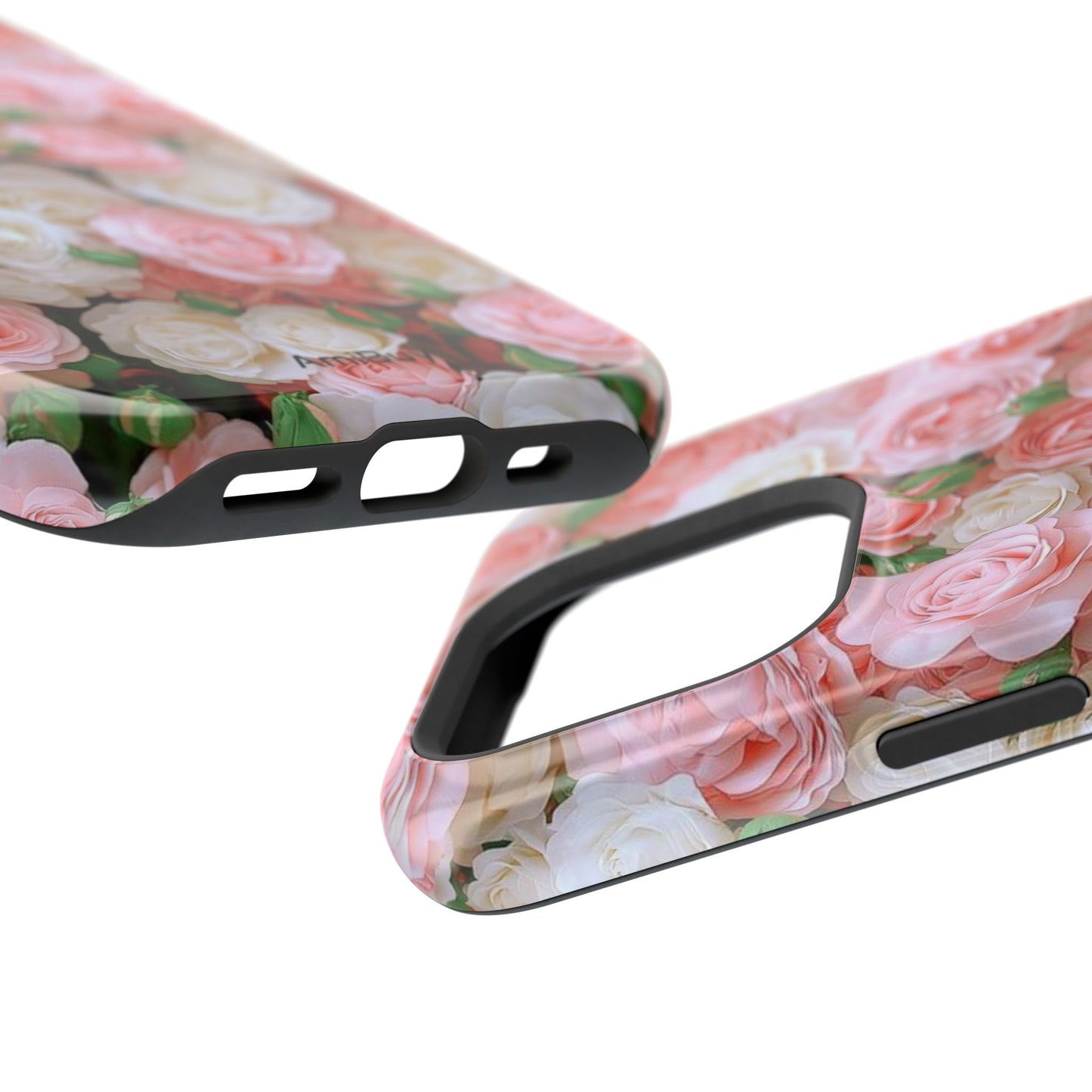 Floral Rose Pattern Magnetic Impact-Resistant Phone Case