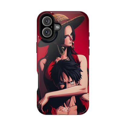 Anime Straw Hat Couple Magnetic Impact-Resistant Phone Case