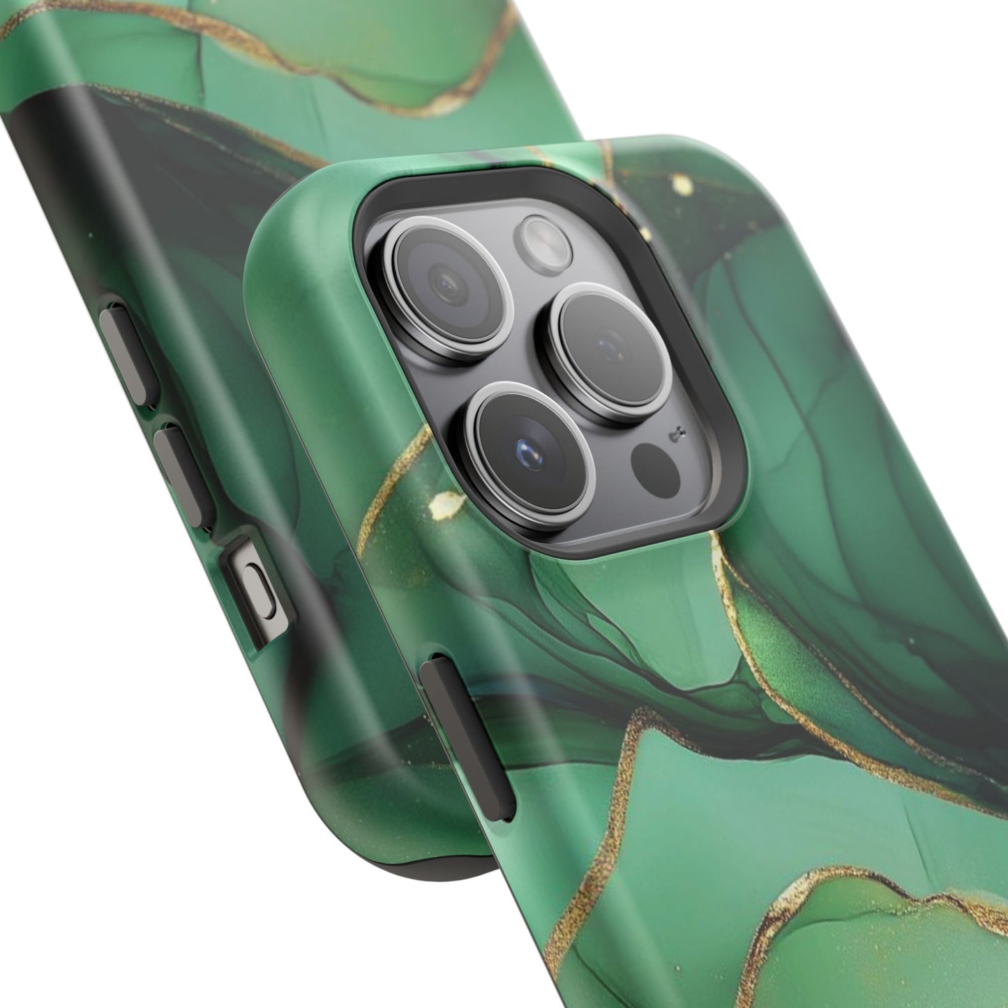 Green Marble Magnetic Impact-Resistant Phone Case