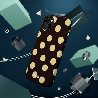 Polka Dot Magnetic Impact Phone Case — Protective iPhone Cover