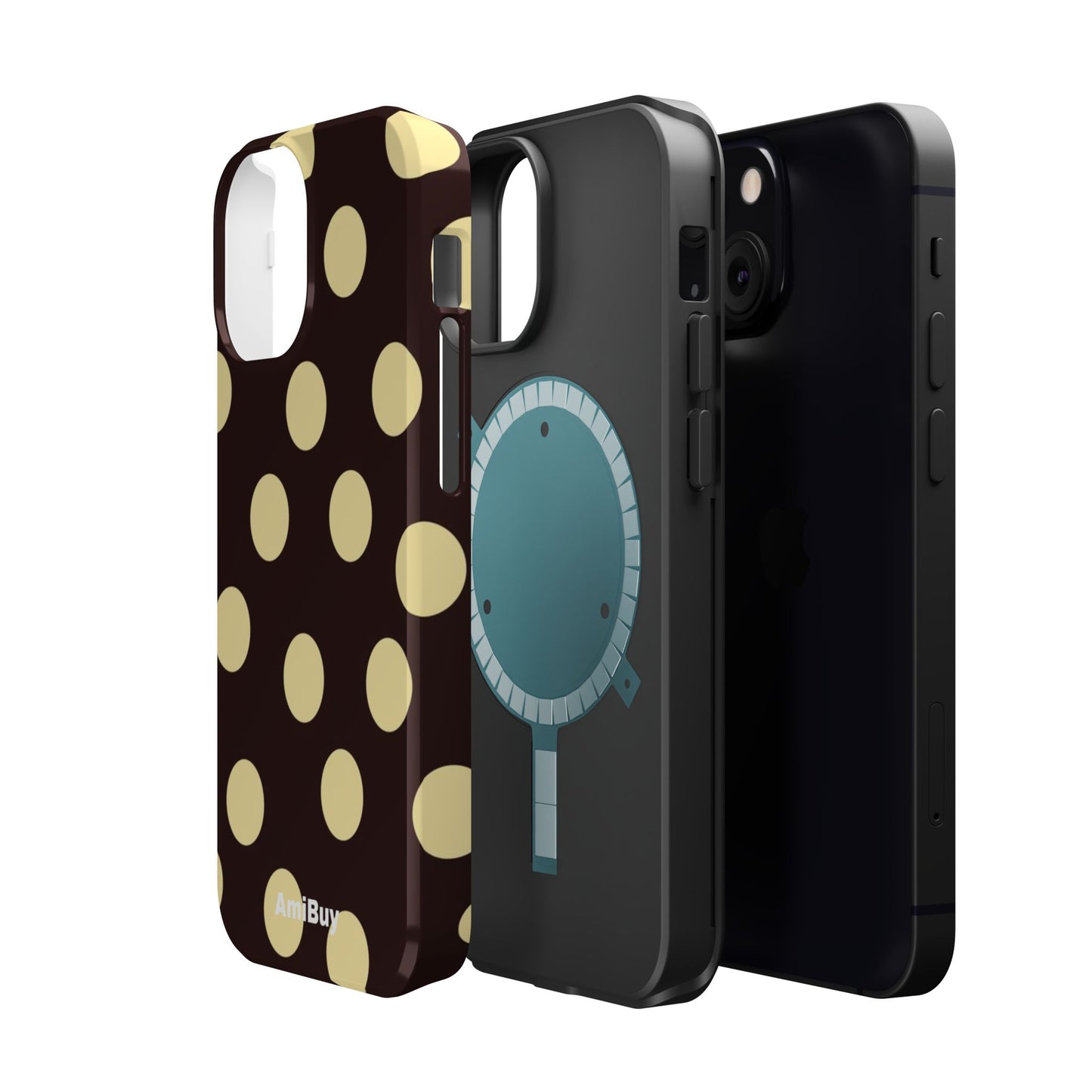 Polka Dot Magnetic Impact Phone Case — Protective iPhone Cover