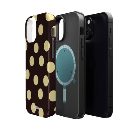Polka Dot Magnetic Impact Phone Case — Protective iPhone Cover