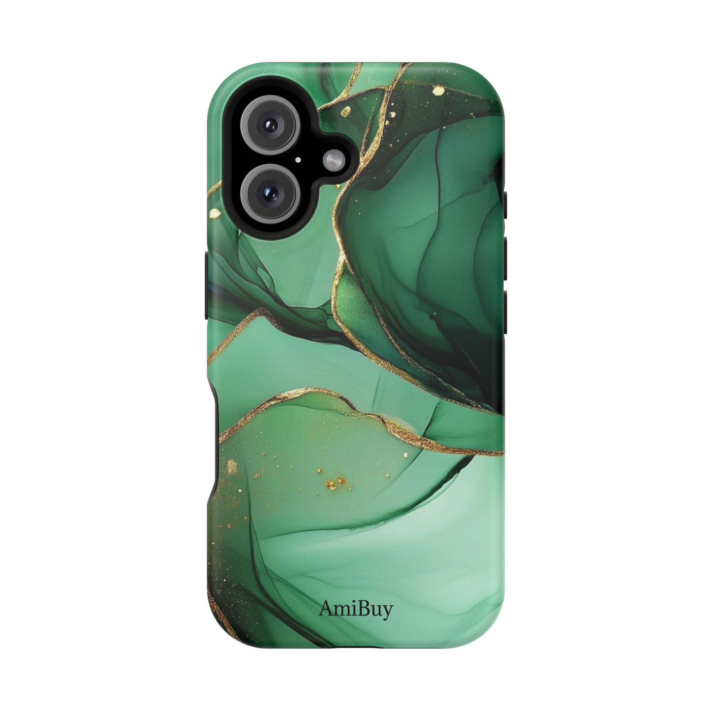 Green Marble Magnetic Impact-Resistant Phone Case
