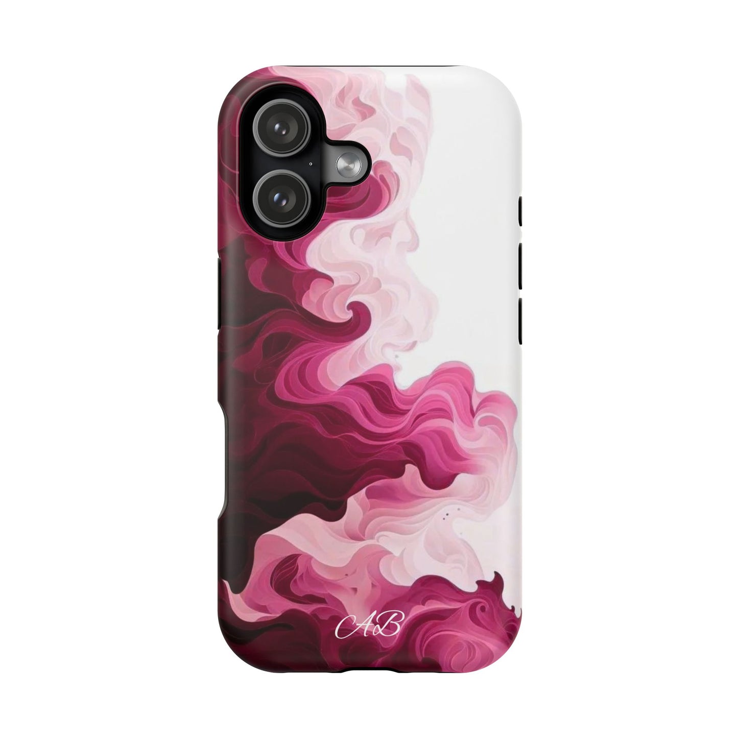 Pink Marble Swirl Magnetic Impact Phone Case