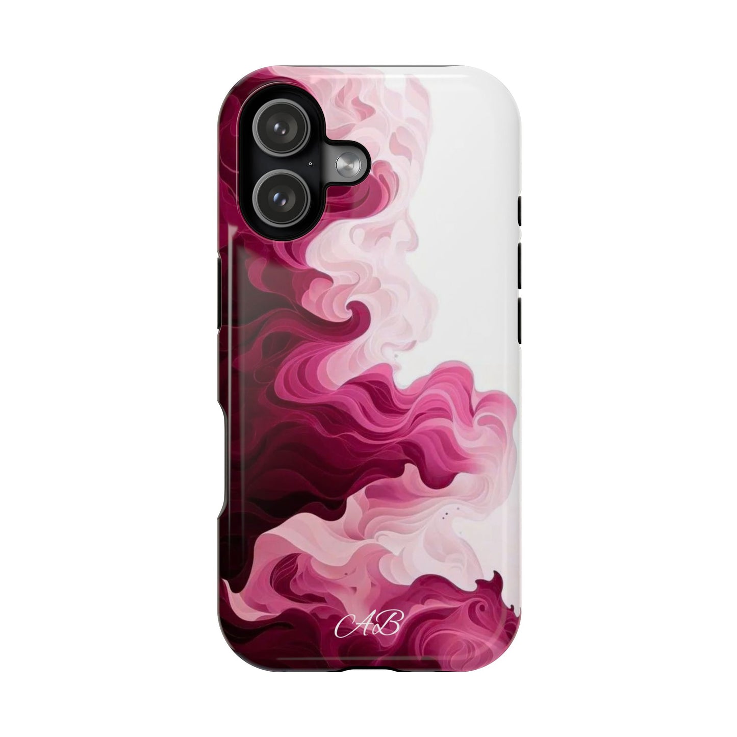 Pink Marble Swirl Magnetic Impact Phone Case