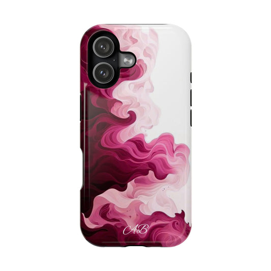 Pink Marble Swirl Magnetic Impact Phone Case