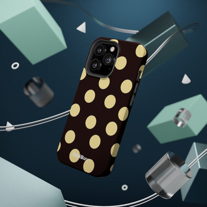 Polka Dot Magnetic Impact Phone Case — Protective iPhone Cover