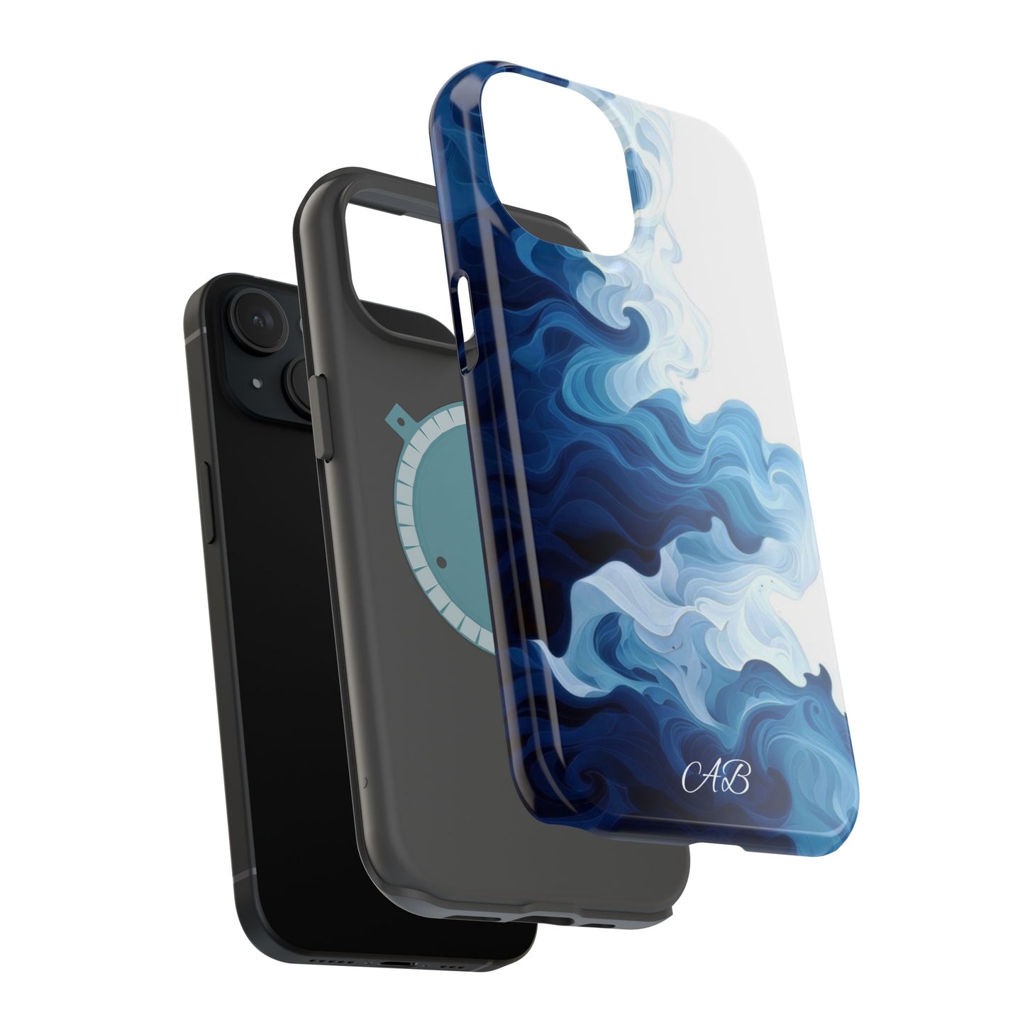 Blue Smoke Magnetic Impact-Resistant Phone Case