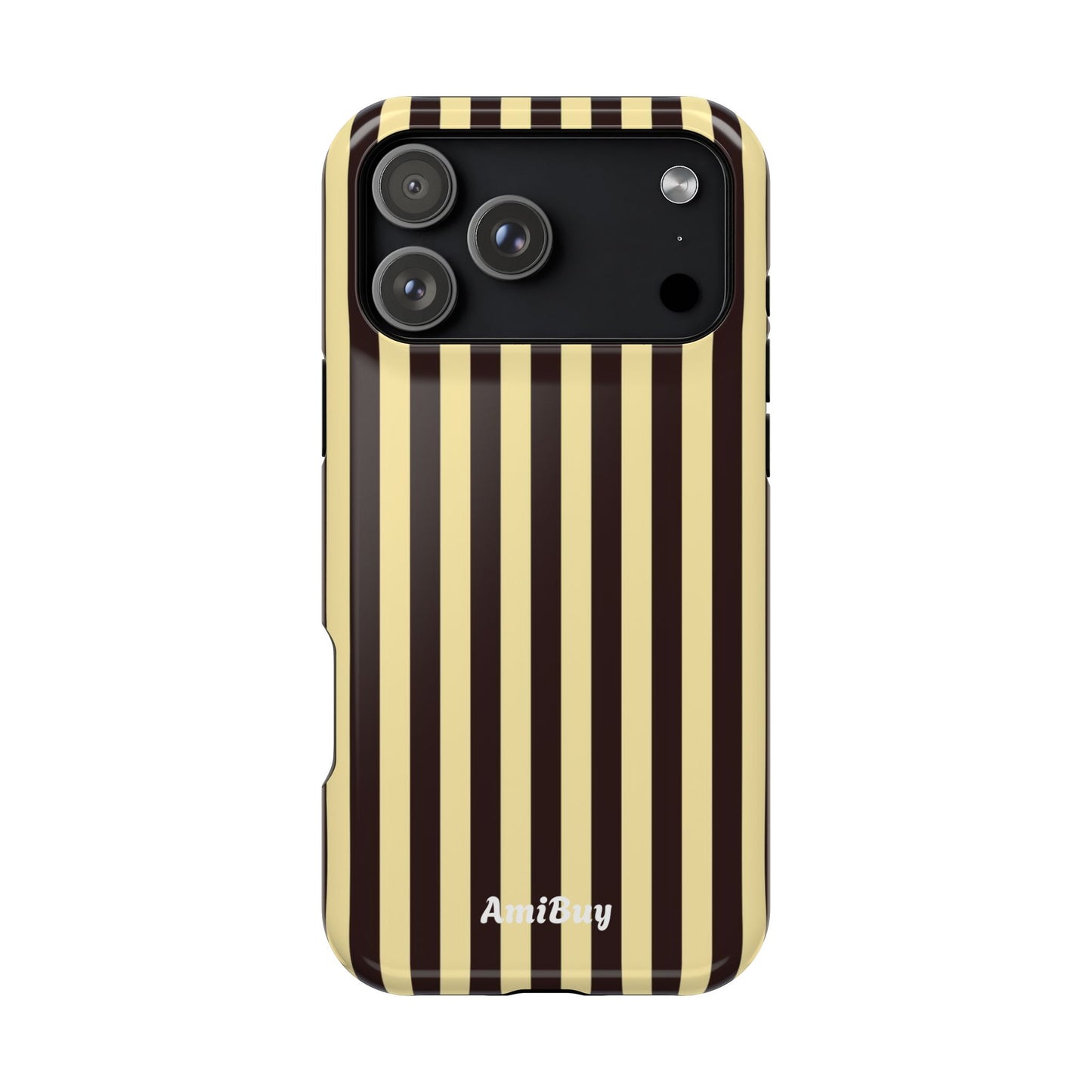 Striped Retro Phone Case — Magnetic Impact-Resistant