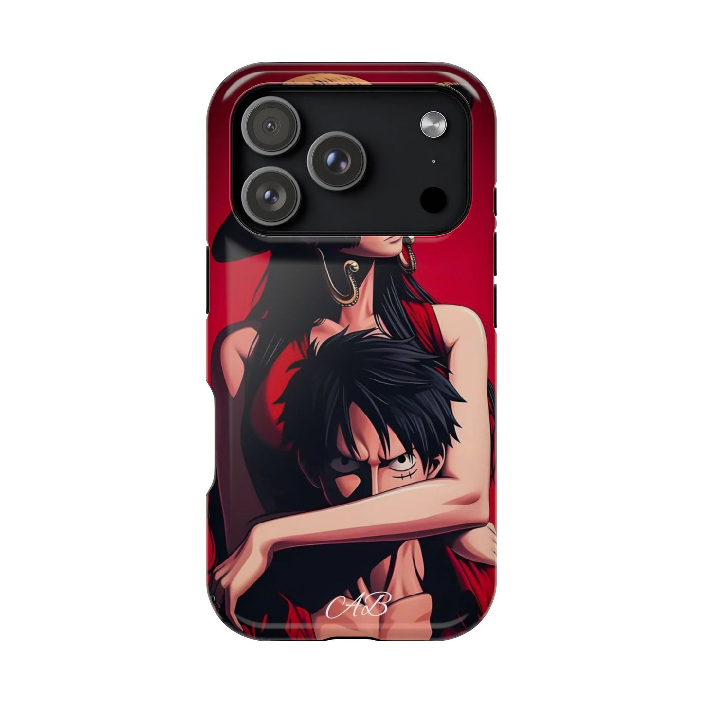 Anime Straw Hat Couple Magnetic Impact-Resistant Phone Case