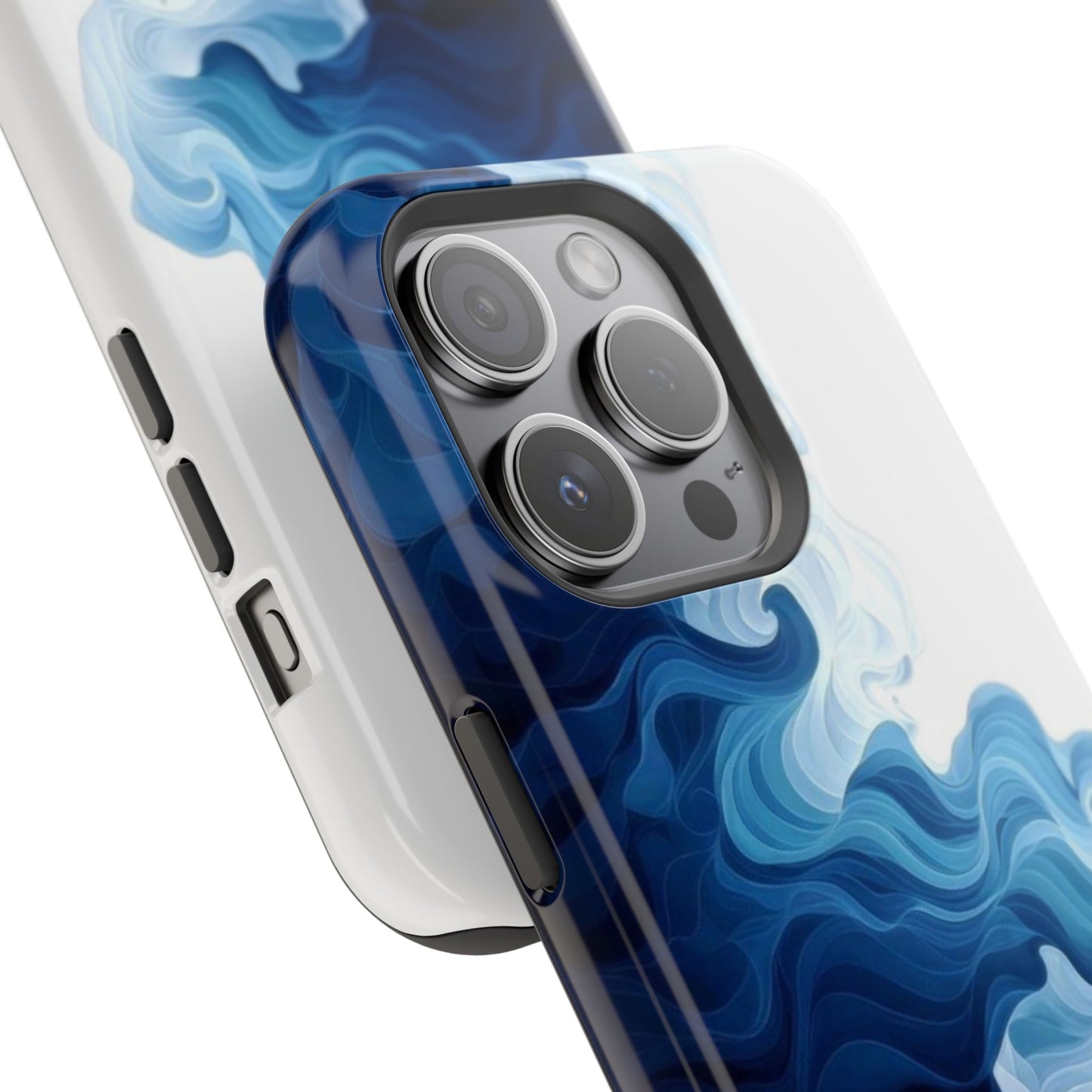 Blue Smoke Magnetic Impact-Resistant Phone Case