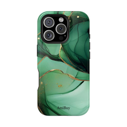 Green Marble Magnetic Impact-Resistant Phone Case