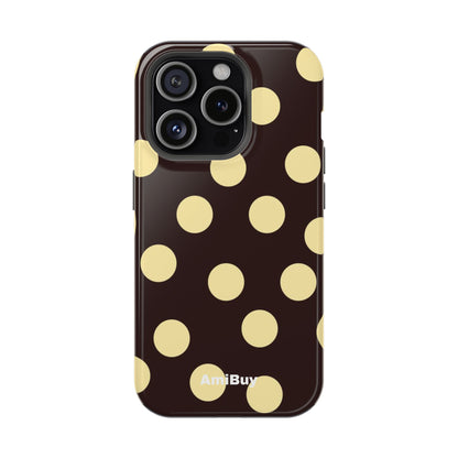 Polka Dot Magnetic Impact Phone Case — Protective iPhone Cover