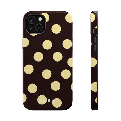 Polka Dot Magnetic Impact Phone Case — Protective iPhone Cover