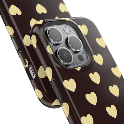 Heart Pattern Magnetic Impact-Resistant Phone Case