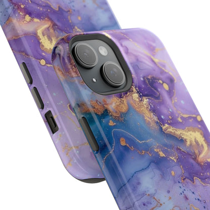 Purple Marble Magnetic Impact-Resistant Phone Case