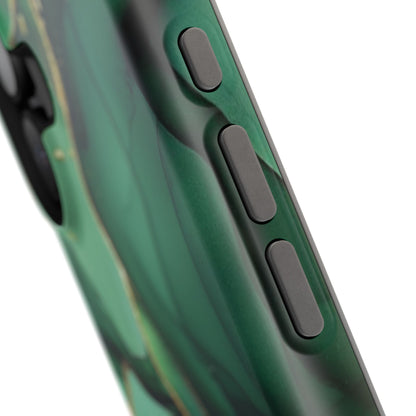 Green Marble Magnetic Impact-Resistant Phone Case