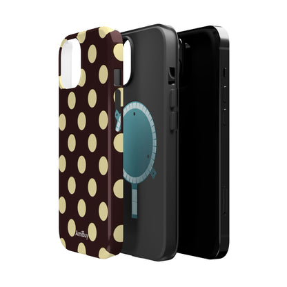 Polka Dot Magnetic Impact Phone Case — Protective Stylish Phone Cover