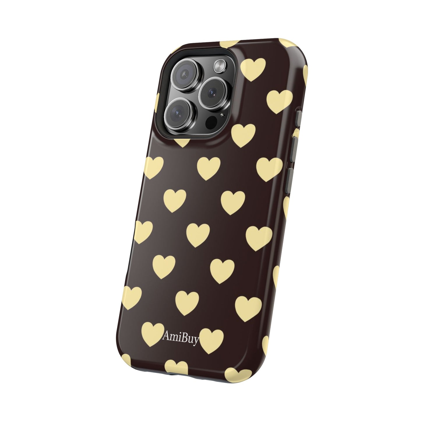 Heart Pattern Magnetic Impact-Resistant Phone Case