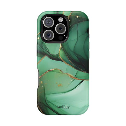 Green Marble Magnetic Impact-Resistant Phone Case