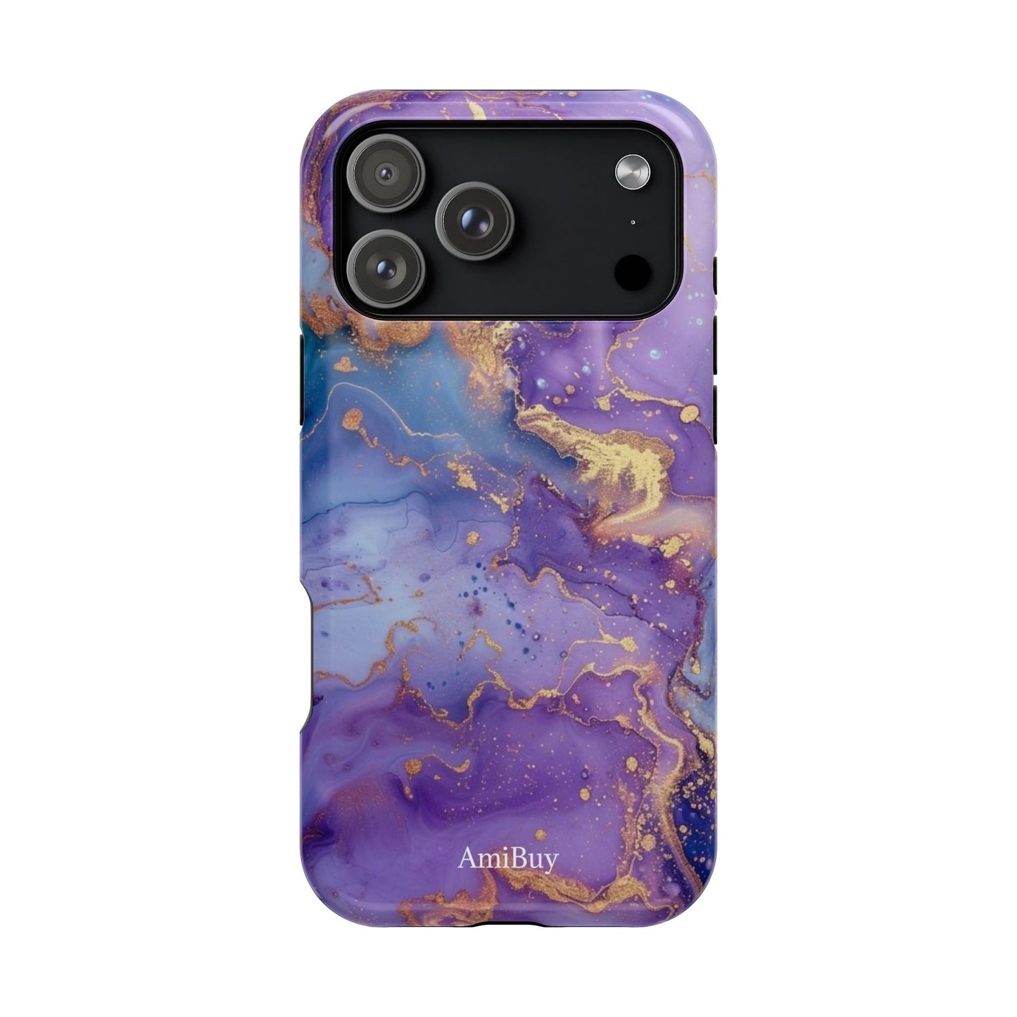 Purple Marble Magnetic Impact-Resistant Phone Case