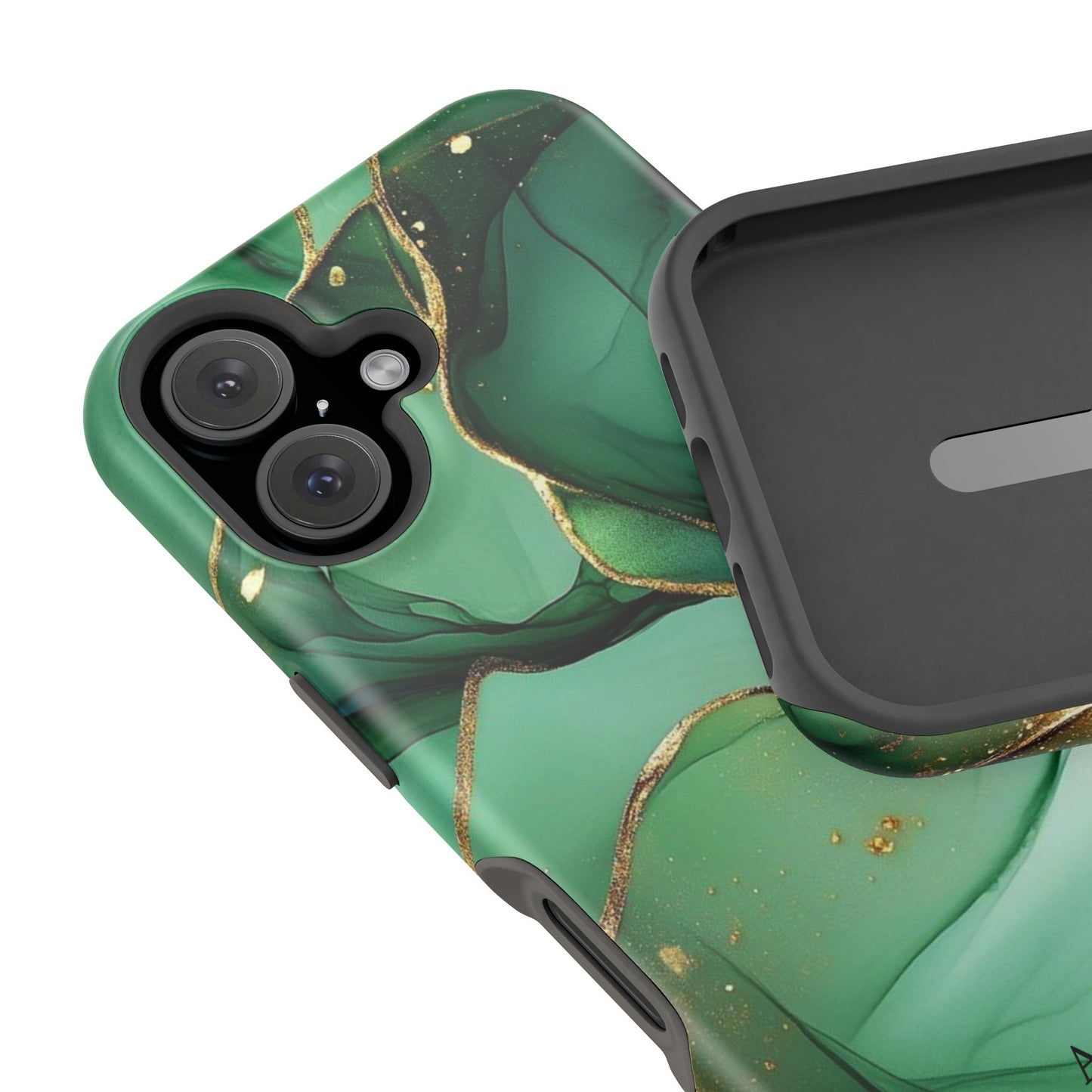 Green Marble Magnetic Impact-Resistant Phone Case