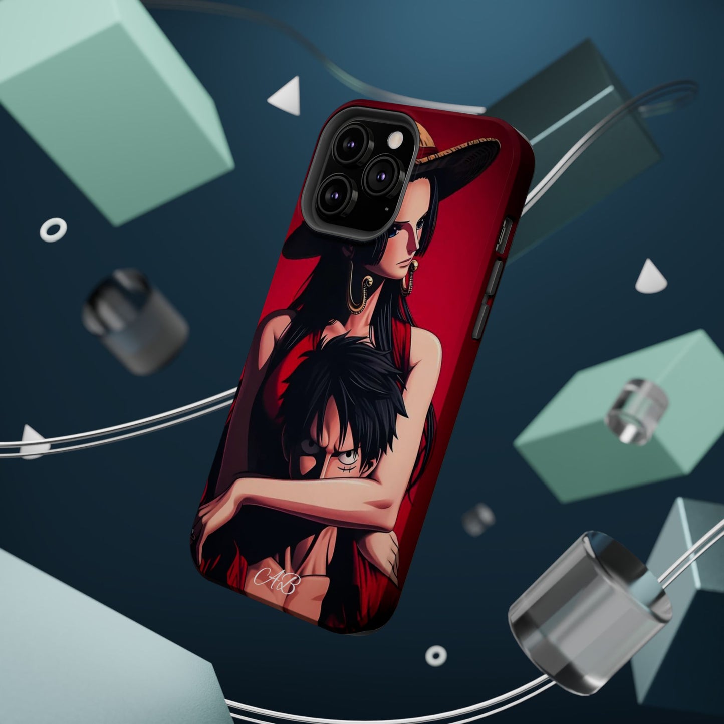 Anime Straw Hat Couple Magnetic Impact-Resistant Phone Case