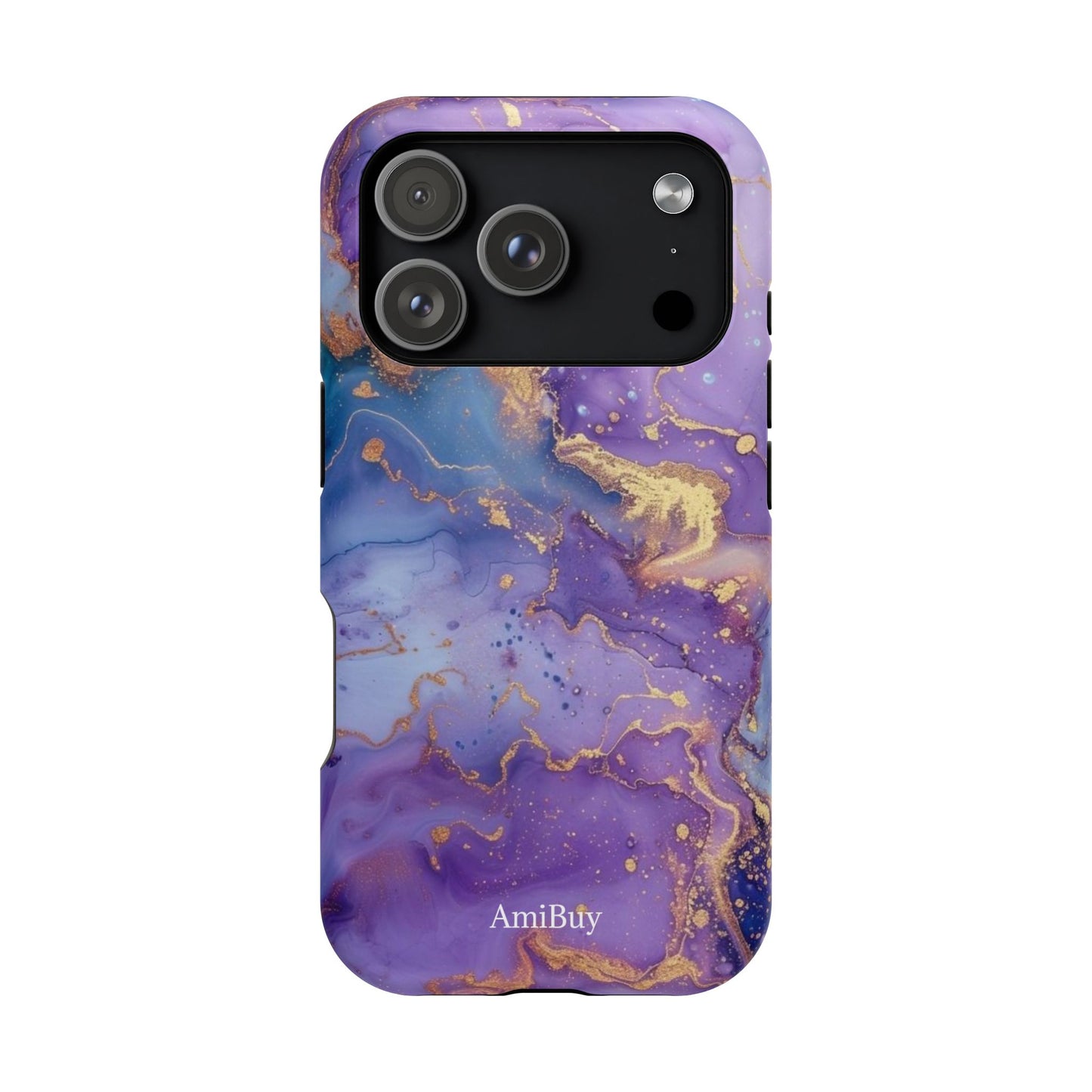 Purple Marble Magnetic Impact-Resistant Phone Case