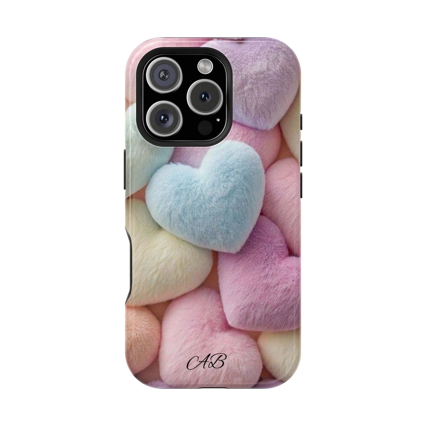 Pastel Heart Pattern Magnetic Impact-Resistant Phone Case