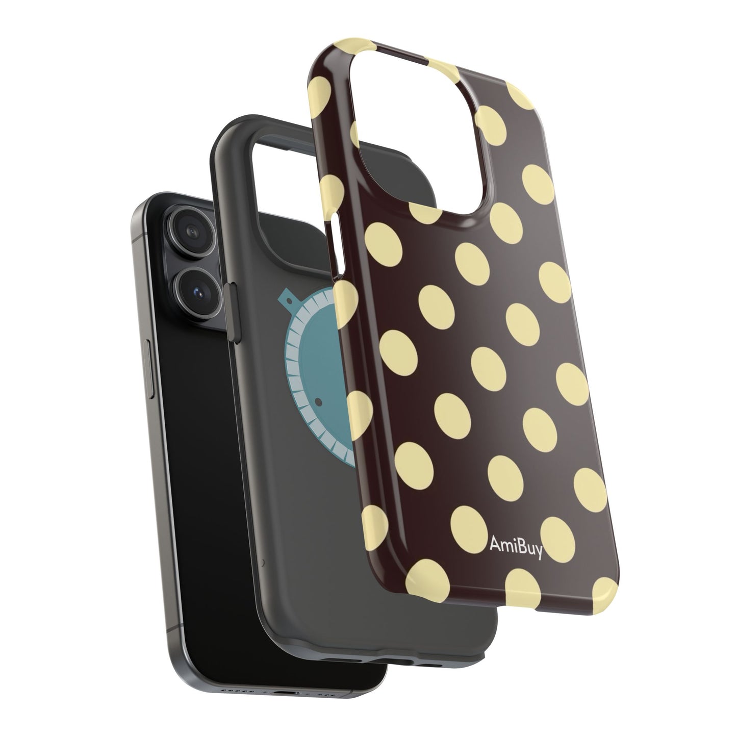 Polka Dot Magnetic Impact Phone Case — Protective Stylish Phone Cover