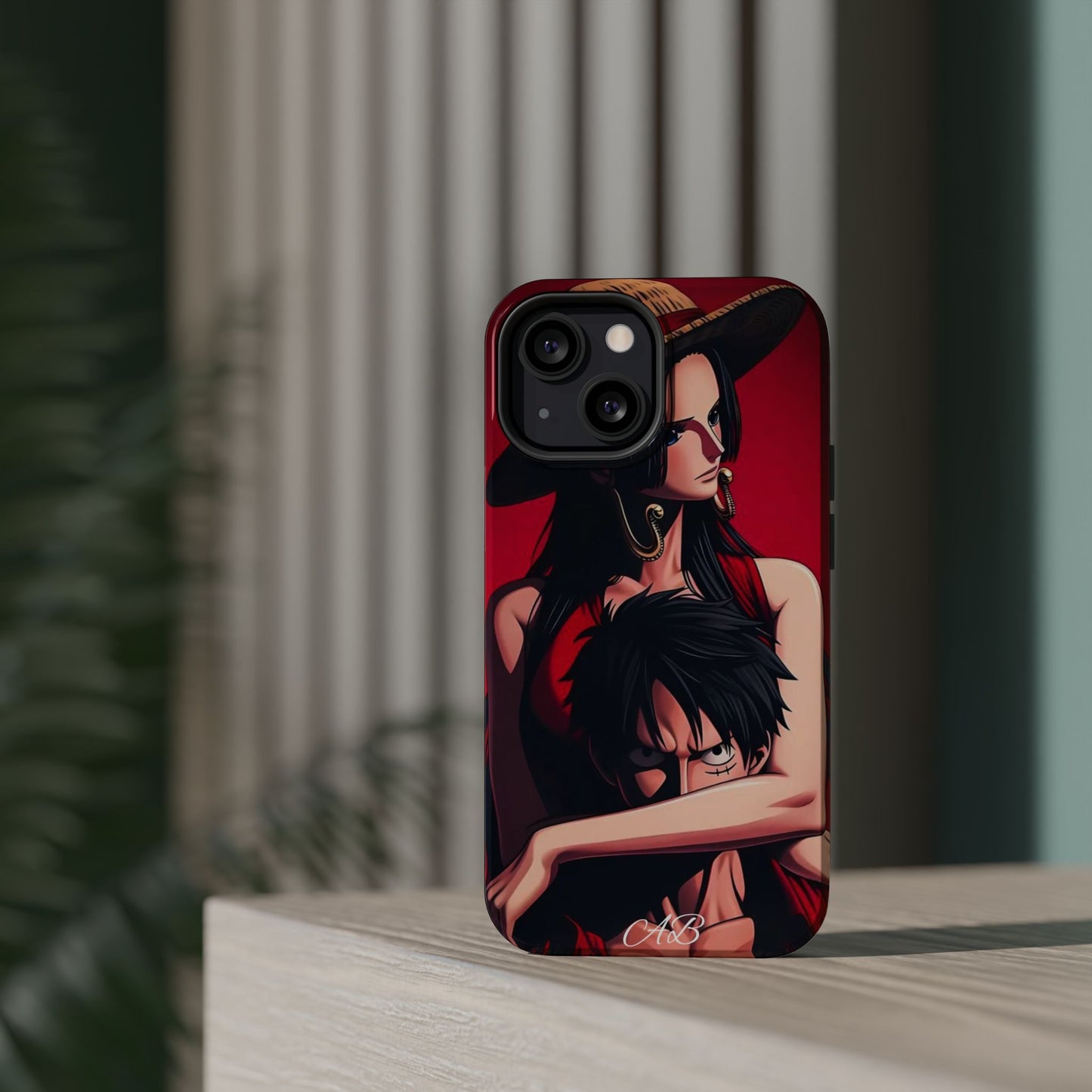 Anime Straw Hat Couple Magnetic Impact-Resistant Phone Case
