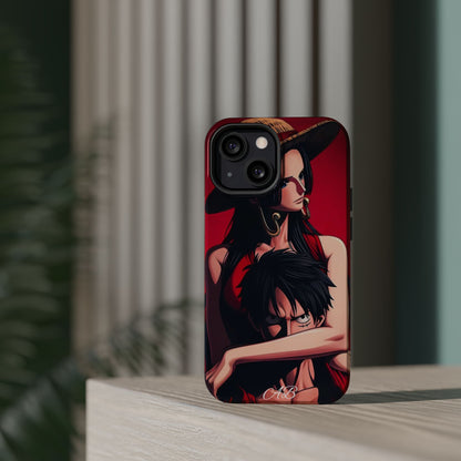 Anime Straw Hat Couple Magnetic Impact-Resistant Phone Case