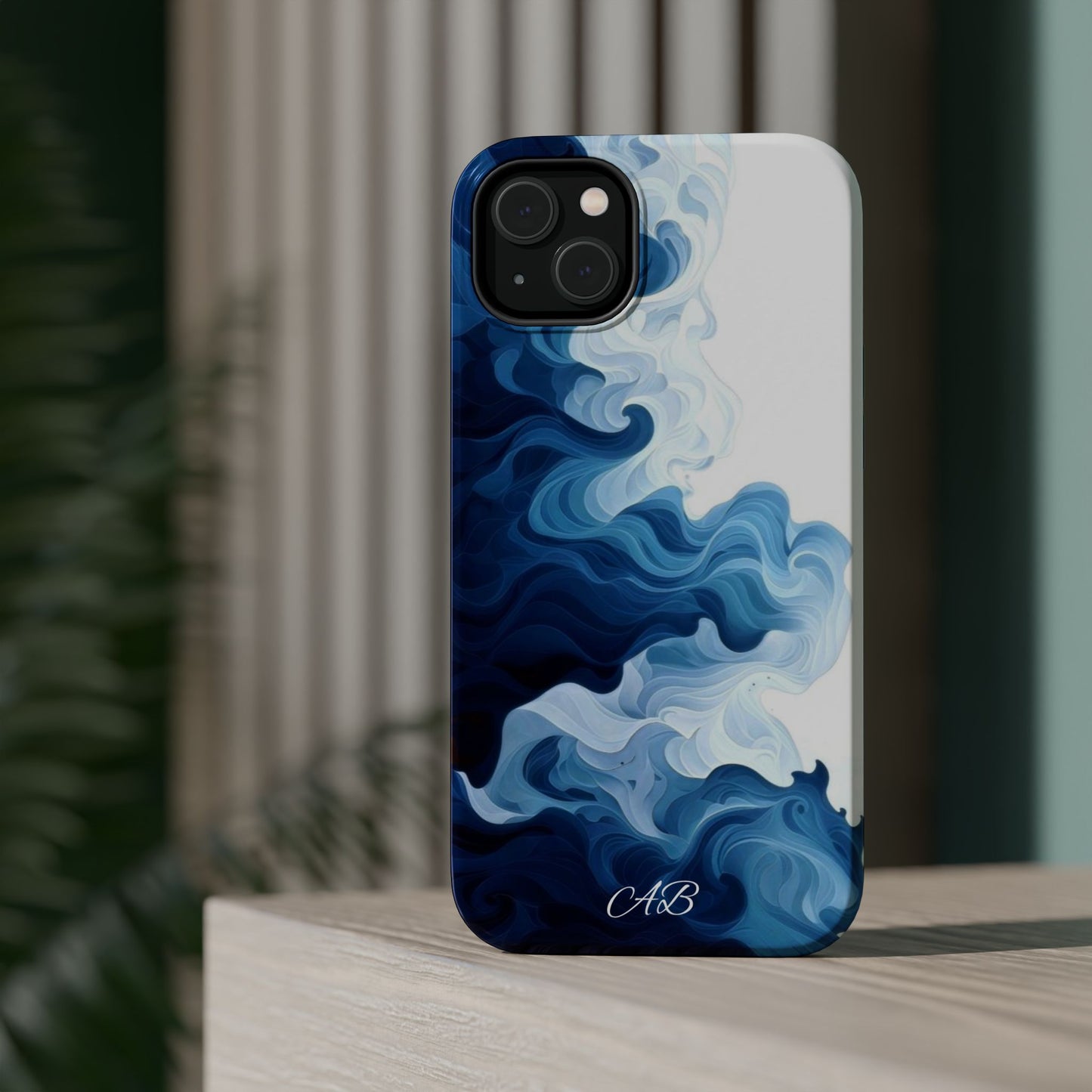 Blue Smoke Magnetic Impact-Resistant Phone Case