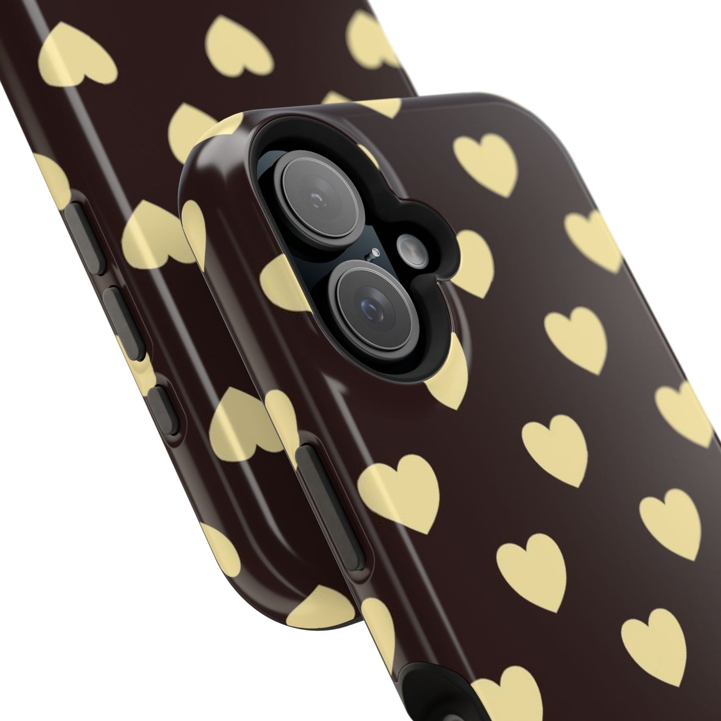 Heart Pattern Magnetic Impact-Resistant Phone Case
