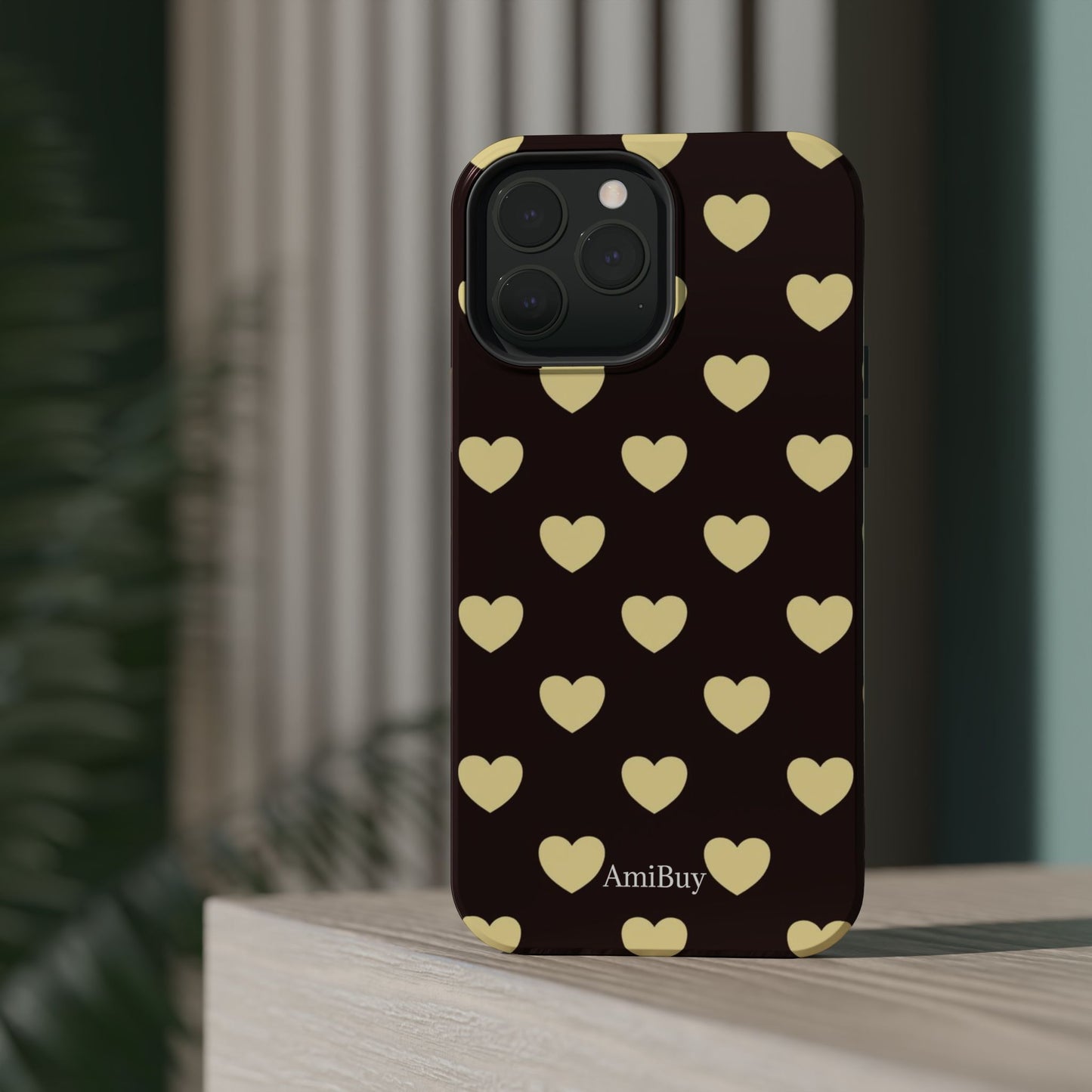 Heart Pattern Magnetic Impact-Resistant Phone Case