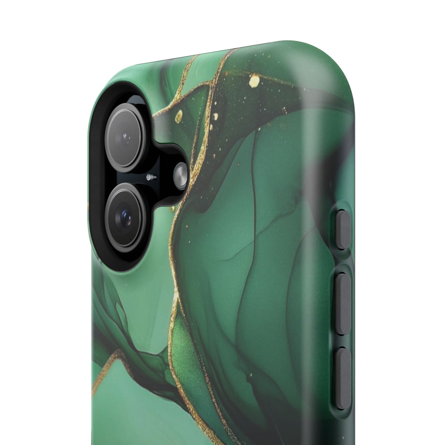 Green Marble Magnetic Impact-Resistant Phone Case