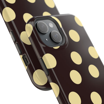 Polka Dot Magnetic Impact Phone Case — Protective iPhone Cover