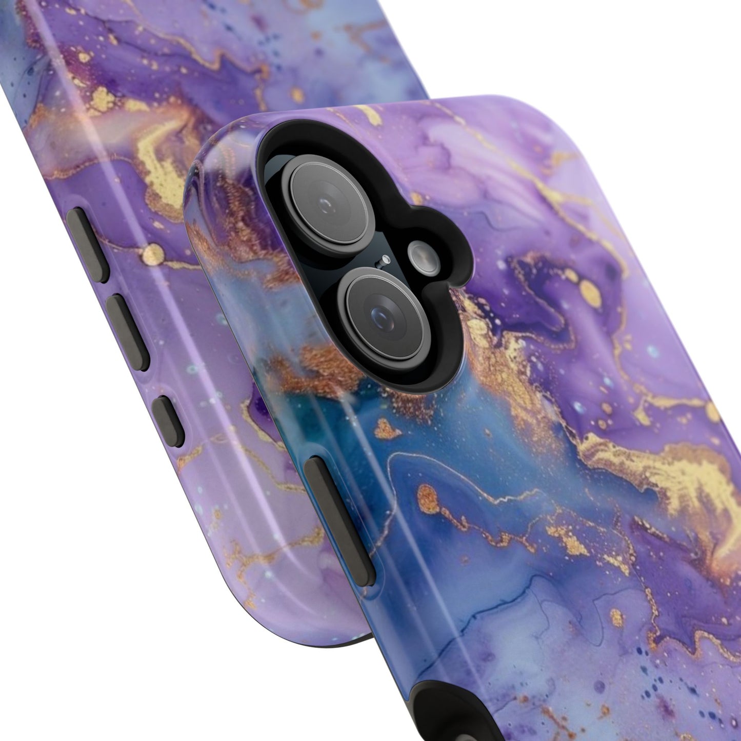 Purple Marble Magnetic Impact-Resistant Phone Case
